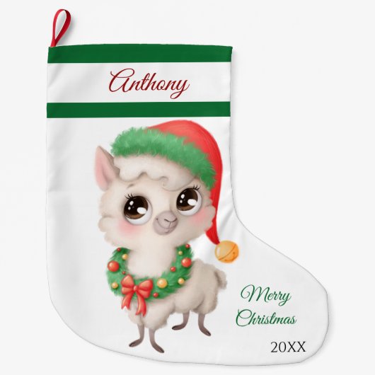 Lamskrans grote kerstkous kerstsok (Voorkant)