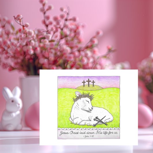 Lamskroon van het Inspirerend Briefkaart van Thorn