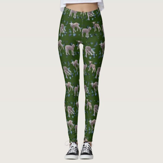 Lamsrazernij Leggings (Donkergroen) (Voorkant)