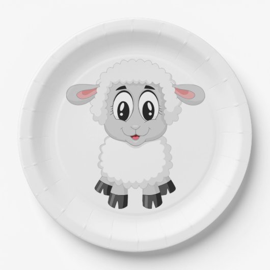 Lamsvlees Papieren Bordje (Voorkant)