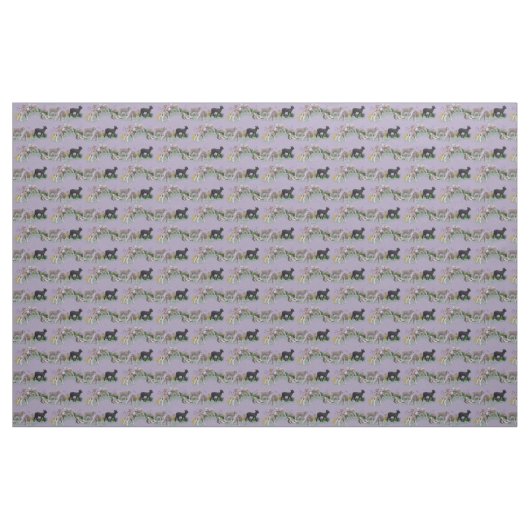 Lamsweide stof (lila) (Fat Quarter)
