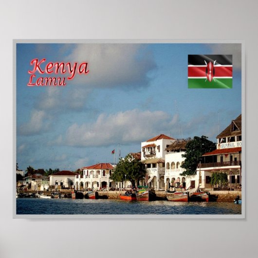 Lamu - Kenia - Panorama - Poster (Voorkant)