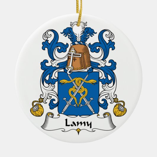 Lamy Family Crest Keramisch Ornament (Voorkant)