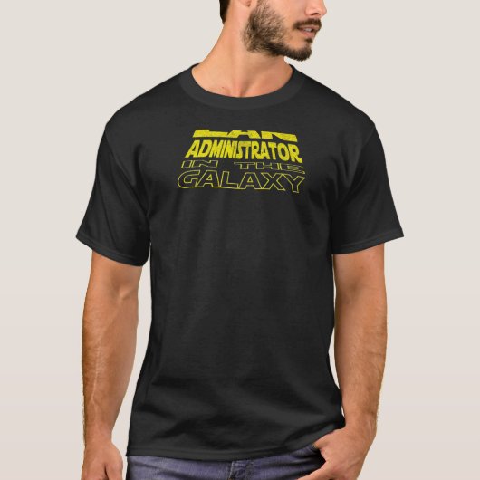 Lan Administrator Space Achterzijde T-shirt (Voorkant)