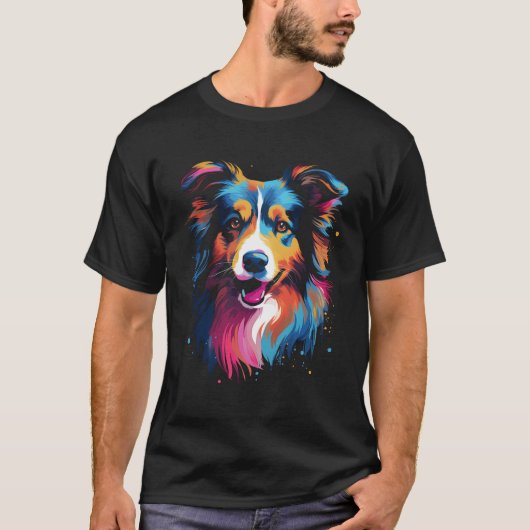 Lan Hair Collie T-shirt (Voorkant)