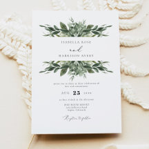 LANA Bohemian Waterverf Greenery Wedding