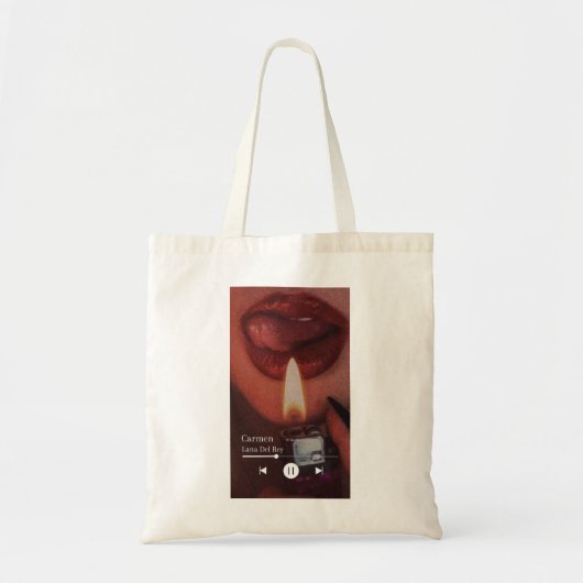 Lana Del Rey “Carmen” Fan Art Tote Bag – Stylish & (Voorkant)