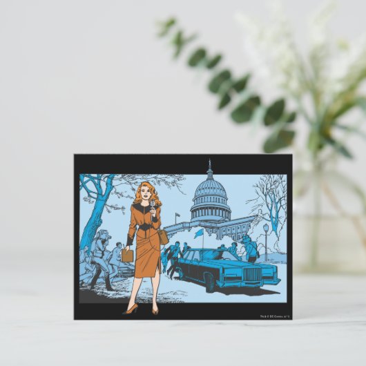 Lana Lang Reporting Briefkaart (Staand voorkant)