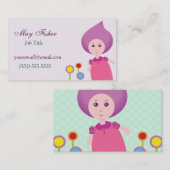 Lana Lea loopt door de bloemen Visitekaartje (Voorkant / Achterkant)