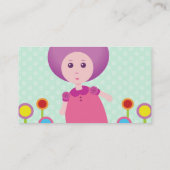 Lana Lea loopt door de bloemen Visitekaartje (Achterkant)