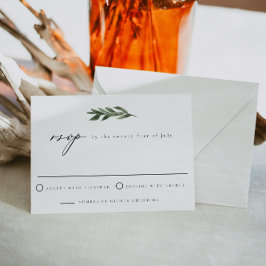 LANA Modern Bohemen Waterverf Greenery RSVP Kaart