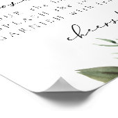 LANA Modern Boho Greenery Mimosa Bar Sign Poster (Hoek)