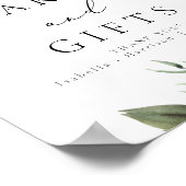 LANA Modern Boho Groene Kaarten en Cadeaus Bord Poster (Hoek)