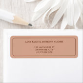 LANA Modern Latté RSVP Return Address Labels (Insitu)