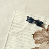 Lanai Distress Hawaiian Hibiscus - Bruin Strandlaken