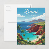 Lanai, Hawaï Briefkaart (Voorkant / Achterkant)