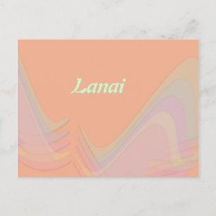 Lanai Hawaii Pastel Vleugels Ansichtkaart Briefkaart