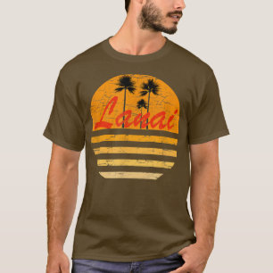 Lanai Hawaii Retro70s Throwback Surf T-shirt