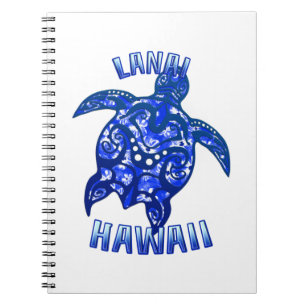 Lanai Hawaii Vacation Tribal Turtle Notitieboek