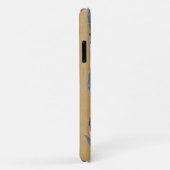 Lanai Hawaiian Blue Hibiscus Faux Wood Case-Mate iPhone Case (Achterkant/rechts)