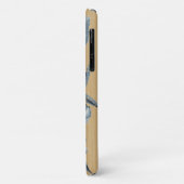 Lanai Hawaiian Blue Hibiscus Faux Wood Case-Mate iPhone Case (Achterkant/links)