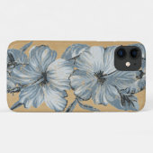 Lanai Hawaiian Blue Hibiscus Faux Wood Case-Mate iPhone Case (Achterkant (horizontaal))