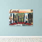 Lanai, HawaiiLarge Letter ScenesLanai, HI Canvas Afdruk (Insitu (Houten vloer))
