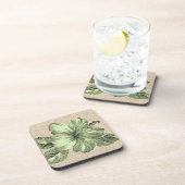 Lanai Hibiscus Hawaiian Cork-Onderzetters Onderzetter (Rechterzijde)