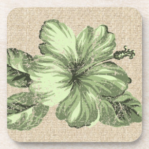 Lanai Hibiscus Hawaiian Cork-Onderzetters Onderzetter