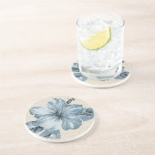 Lanai Hibiscus Hawaiian Tiki Bar Onderzetters (Zijkant)