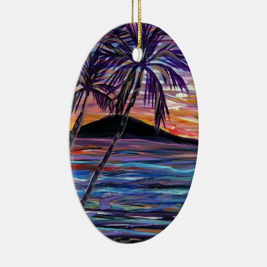 Lanai Sunset Keramisch Ornament (Rechts)