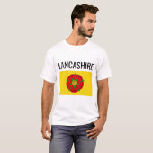 Lancashire // English County Flag T-shirt (Voorkant volledig)