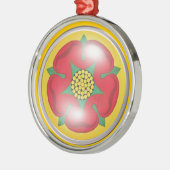 Lancashire Flag (Roos) Metalen Ornament (Links)