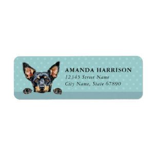 Lancashire Heeler-hond retouradreslabels Etiket