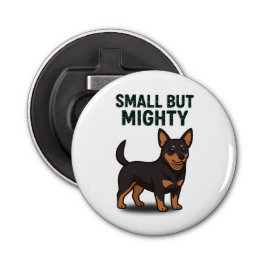 Lancashire Heeler klein maar machtig Button Flesopener