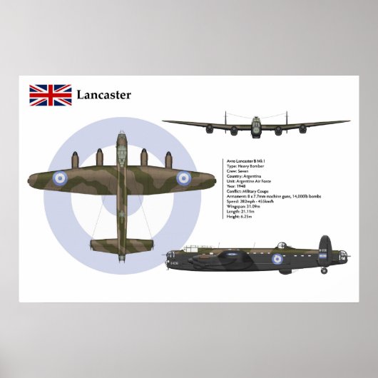 Lancaster Argentina Poster (Voorkant)