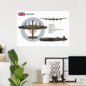 Lancaster BI 83 Squadron Poster (Thuiskantoor)