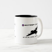 Lancaster Bomber - Bomber Command Tweekleurige Koffiemok (Voorkant rechts)
