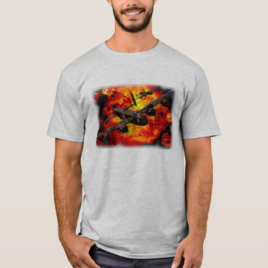 Lancaster Bomber Bombing Run T-shirt (Voorkant)