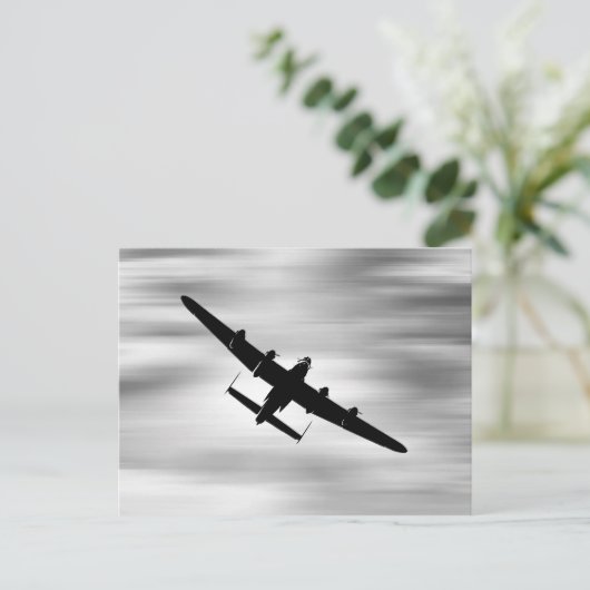 Lancaster Bomber. Briefkaart (Staand voorkant)