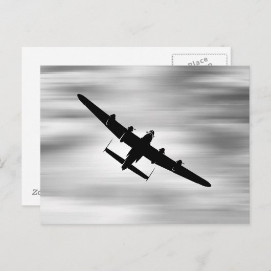 Lancaster Bomber. Briefkaart (Voorkant / Achterkant)