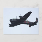 Lancaster Bomber in Flight. Briefkaart (Voorkant)