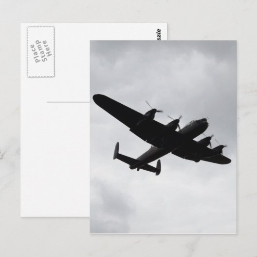 Lancaster Bomber Landing Briefkaart (Voorkant / Achterkant)