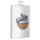 Lancaster Bomber over een papaverveld Flacon (Rechts)