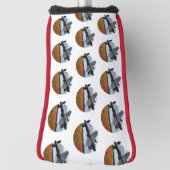 Lancaster Bomber over een papaverveld Golfheadcover (Draai 90)