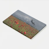 Lancaster Bomber over een papaverveld Post-it® Notes (Schuin)
