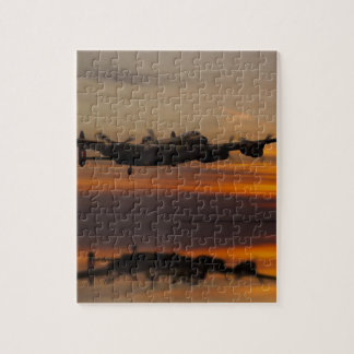 lancaster Bomber over het thuisstuk Legpuzzel