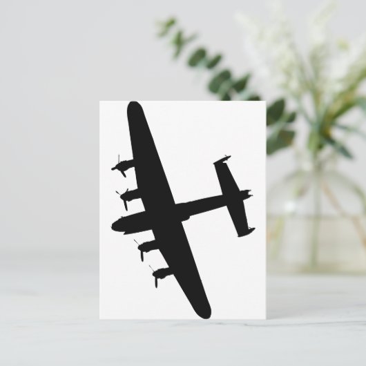 Lancaster Bomber RAF Briefkaart (Staand voorkant)
