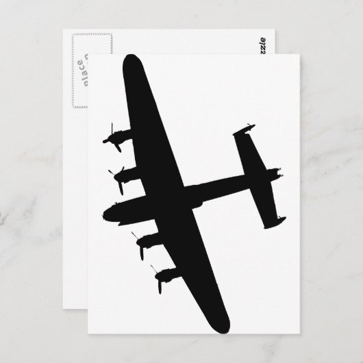 Lancaster Bomber RAF Briefkaart (Voorkant / Achterkant)