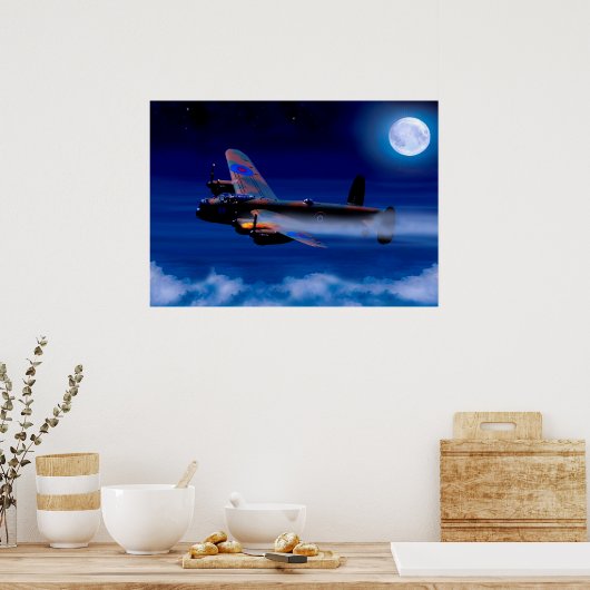 Lancaster Bomber Return Home Poster (Keuken)